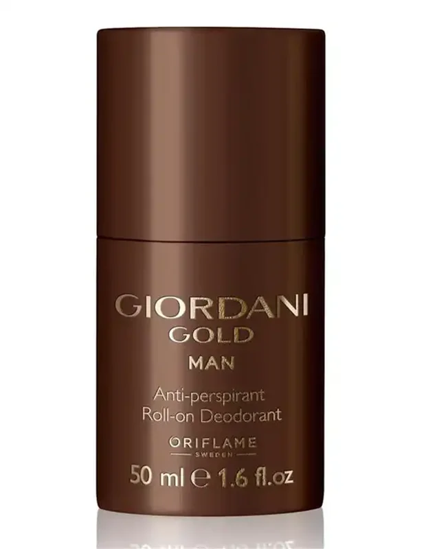 مام دئودورانت ضد تعریق مردانه جوردانی گلدمن اوریفلیم Oriflame GIORDANI MAN Giordani Gold Man Anti-perspirant Roll-On Deodorant کد محصول 32176